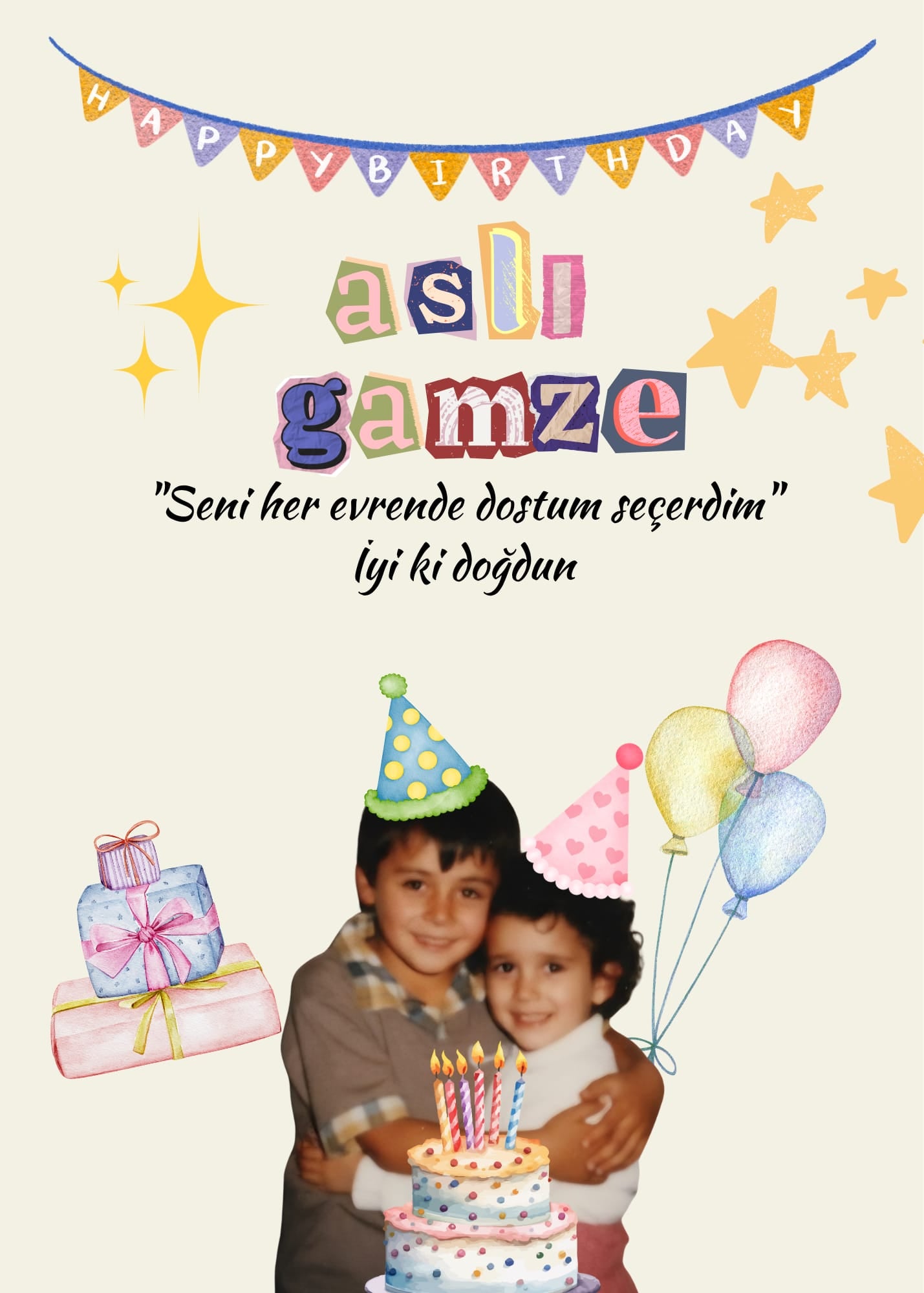 Kişiye Özel İsimli Anı Tablosu-9