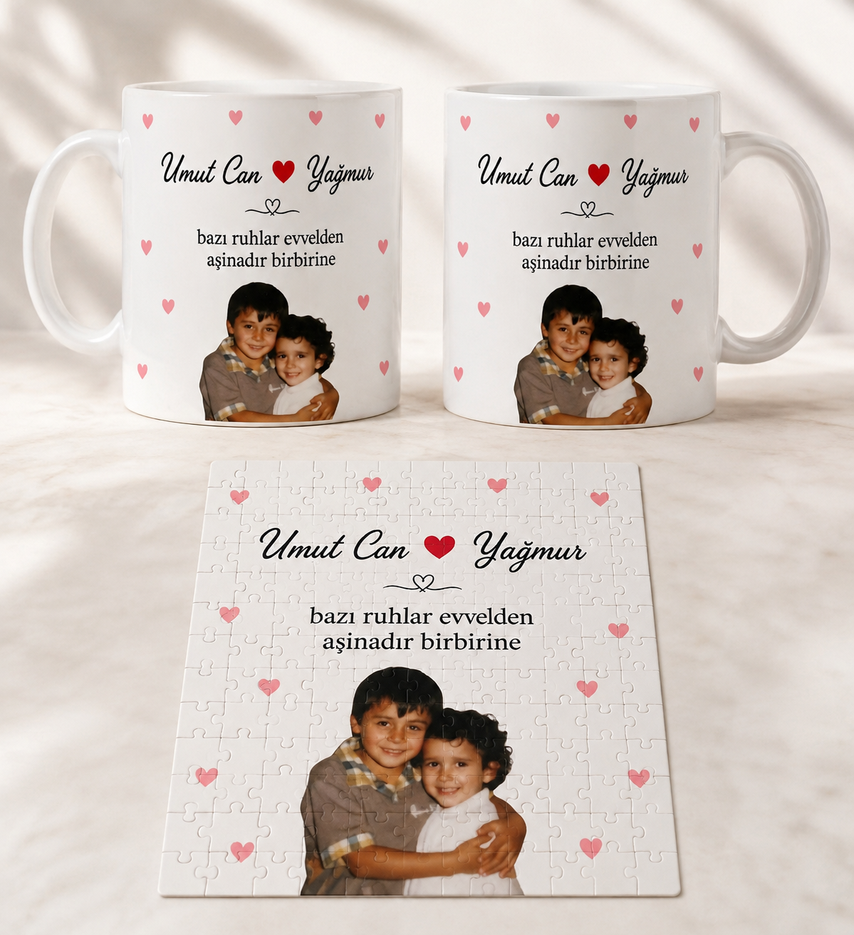 Kişiye Özel Kupa Bardak Puzzle Set